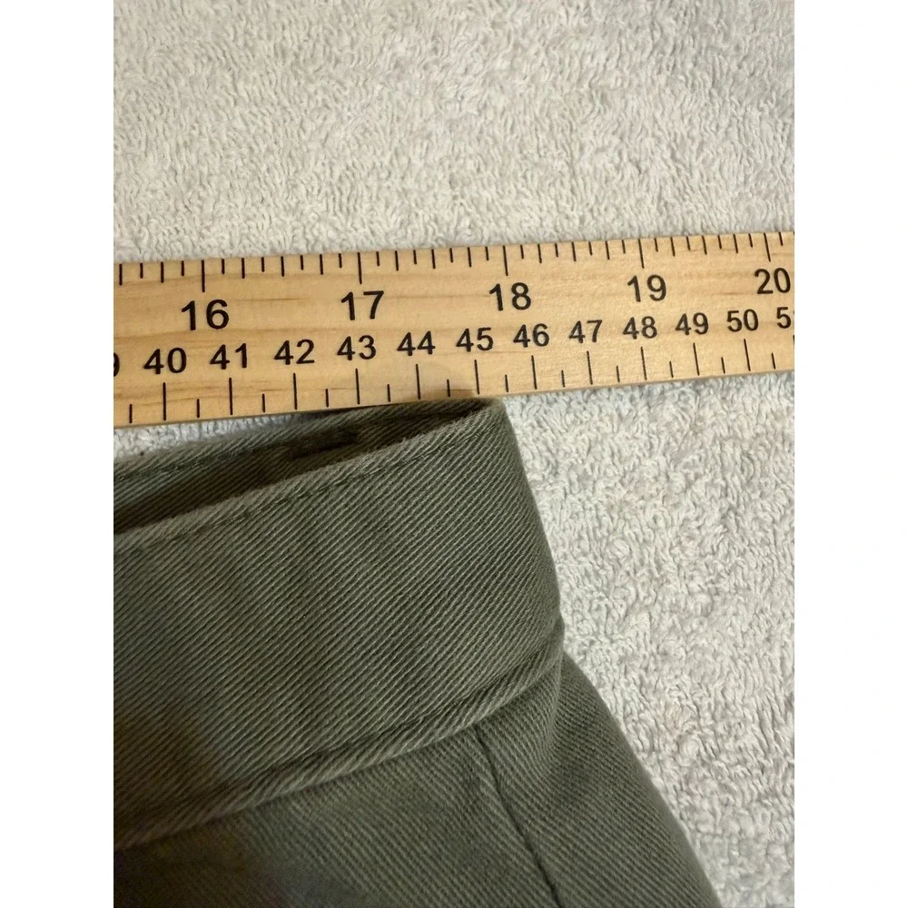 Dockers Mens Olive Green Cotton Twill Cargo Shorts Size 36 Casual Outdoor